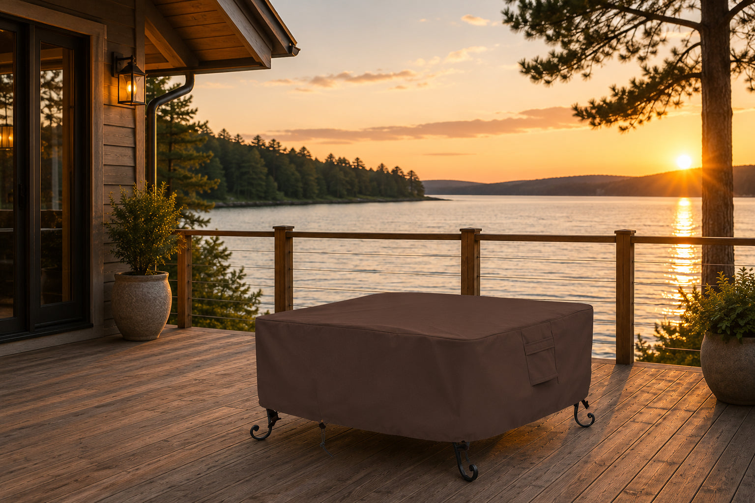 Square Fire Pit Cover