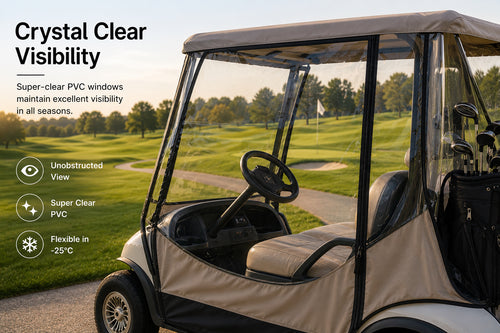 2-Person Travel 4-Sided Golf Cart Enclosure
