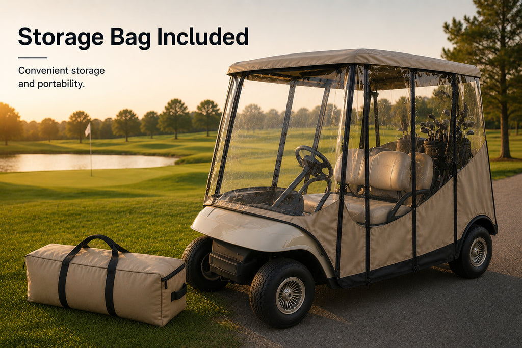 2-Person Travel 4-Sided Golf Cart Enclosure